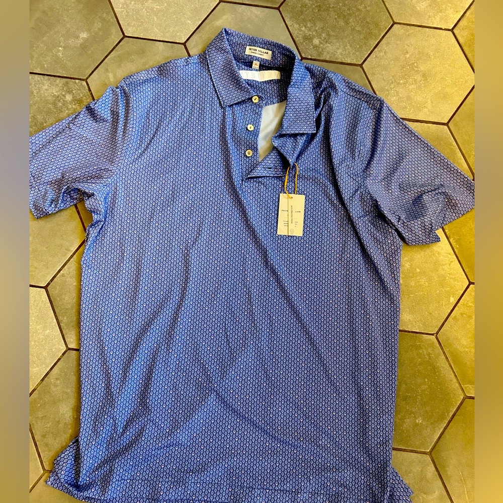 NWT Peter Millar *special edition summer comfort golf shirt size L
